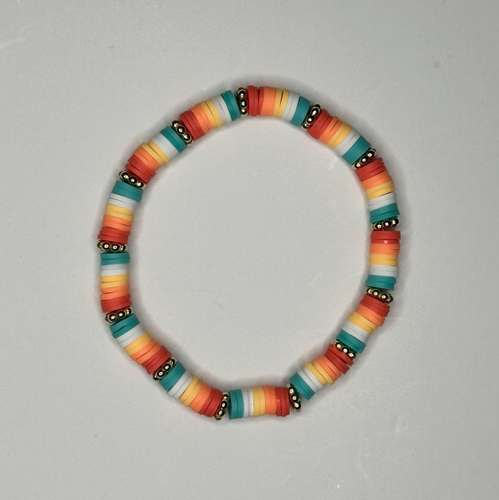 Paradise Sunset Clay Beaded Bracelet π
π΄πΊπβ¨