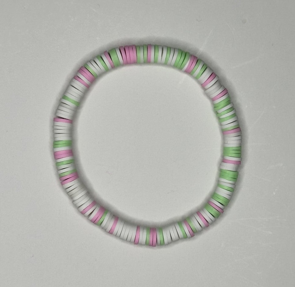 Soft Blossom Clay Beaded Bracelet ˚⊱🪷⊰˚