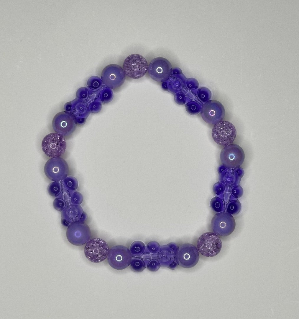 Berry Bear Bliss Gummy Bear Beaded Bracelet π§Έππ