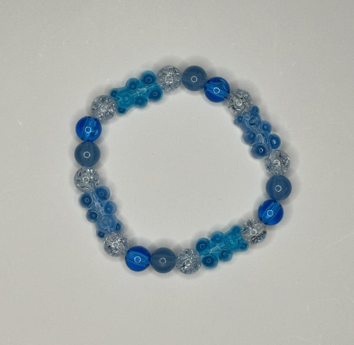 Blueberry Bliss Gummy Bear Beaded Bracelet π§Έπ«ππ