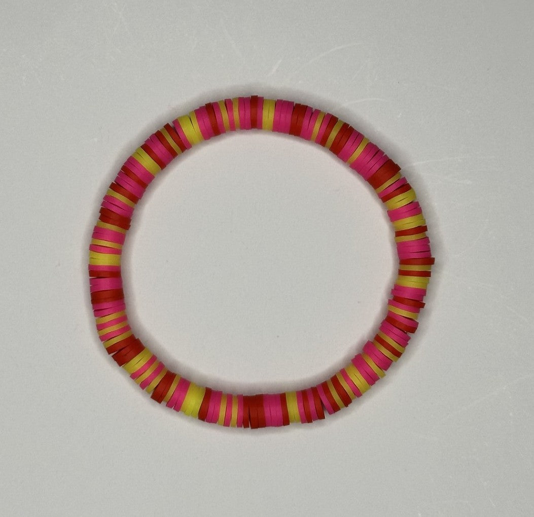 Starburst Clay Beaded Bracelet ❤️💖💛