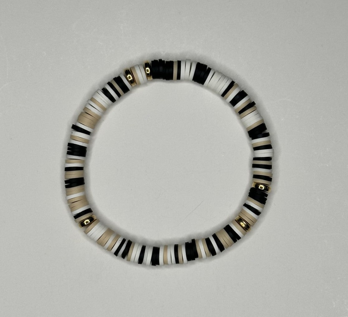 New Orleans Saints Clay Beaded Bracelet ⚜️🖤💛⚜️