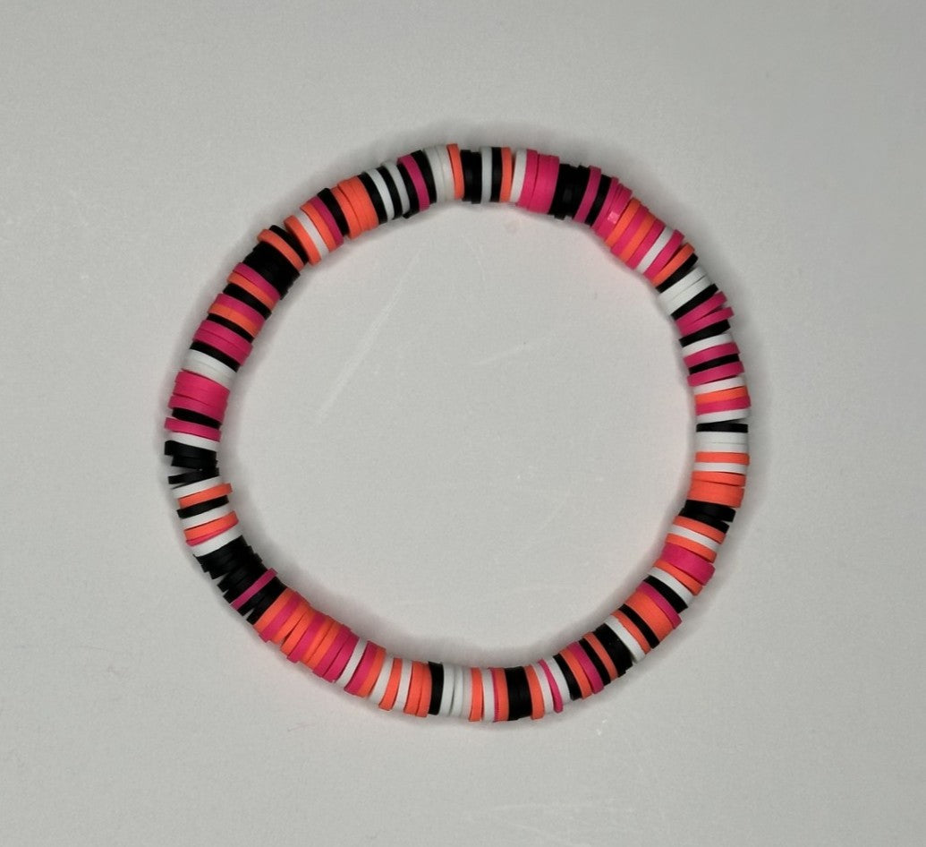 Sweet Tiger Clay Beaded Bracelet 🍭💗🐯