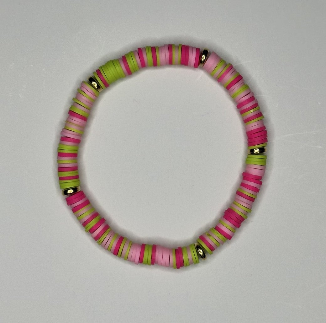 TinkerBell Clay Beaded Bracelet 🧚‍♀️✨💖💚
