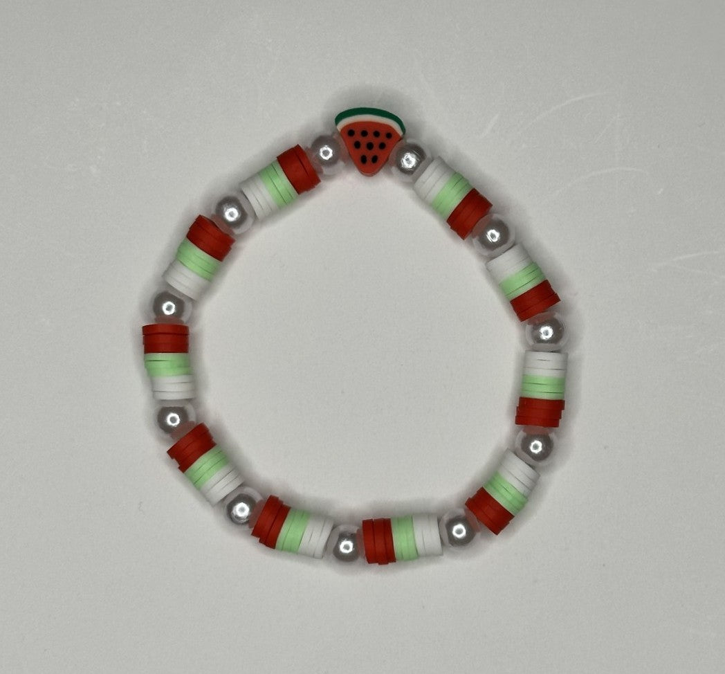 Watermelon Sugar Beaded Bracelet