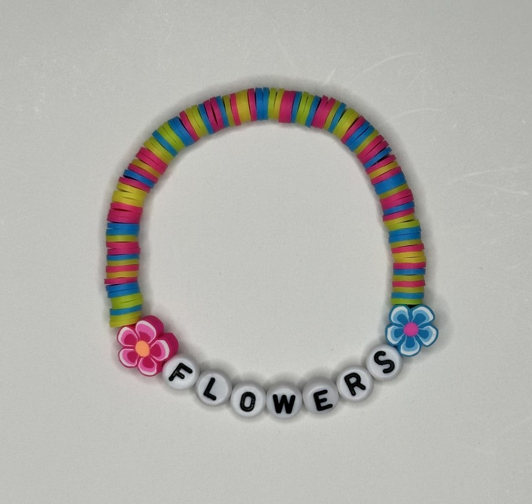 Flowers Clay Beaded Bracelet 🌼🌷💐🌺🌻